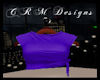 (CRM) SideTie Tee Purple