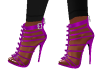 Zipper Purple Heels
