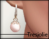 tj:. Pink Ball Earrings