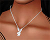 Playboy Necklace-Silver