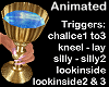 chalice/goblet in gold