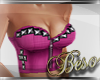 B. Cross Bustier Rose