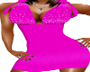 hot pink dress w/diamond