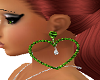 Emerald Heart Earrings