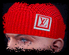 Red Knitted Lv Beanie