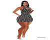 Blk Print Halter Dress