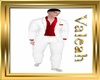 Terno Branco e Vermelho