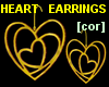 [cor] Hearts earrings