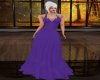 Purple Debra Halter Gown