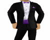 Tux w/purple bow tie