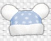 梅 snow blue beanie
