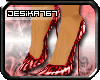 *Maroon Zebra Stilettos