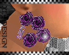 -X-PRPL FLOWER EARRINGS