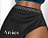 *A* Black Satin Midi