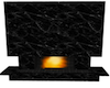 Black Marble fire place