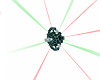 Red and green laser ball