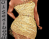 (X)cocktail gold dress