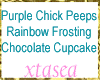 Purple Chick Peep Cupcak