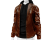 Brown Leather / Hoodie