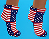 USA Flag Socks Short (F)