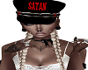 !C!Satan blk miltary hat