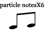 music note particles