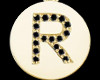 Gold R Pendant Necklace