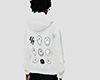 Ⓨ white hoodie