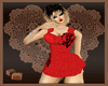 BM~Red Roose Dress
