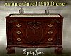 Antq Carved 1900 Dresser