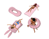 pink pool floats
