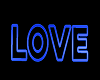 Neon Blue LOVE