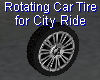 Rotating Car Tire