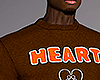 Heart Brown Sweater