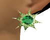 Green Gold/emeralds earr