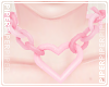 P| Heart Choker - Pink