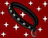 *F Chrome Studded Collar