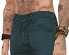 Turquoise Ripped Jean