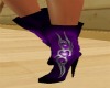 purple tribal boots