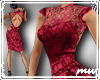 !Cheongsam Red lace