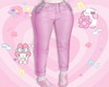 ♡ kawaii pink jeans