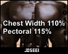 Chest Width/Pec 110/115%