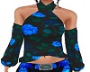 Blue Rosey Top