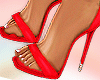 Red High Heel Sandals