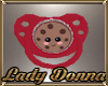 G Red Cookie Pacifier