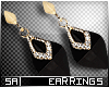 SA: Mod Black Earrings