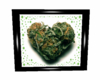 Heart Bud Weed Poster