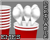 Paper Cups Spoons