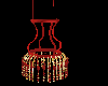 Gold and Red SeilingLamp
