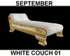 (S) White Golden Couche
